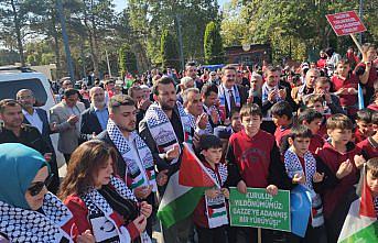Amasya'da Gazze'ye destek yürüyüşü düzenlendi