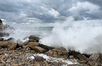 Bartın'da şiddetli rüzgar etkili oldu