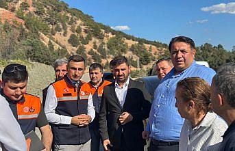 Boyabat Barajı sahil yolunda iyileştirme çalışması başladı