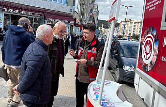 Boyabat'ta Mobil Sosyal Hizmet Merkezi aracı vatandaşlarla buluştu