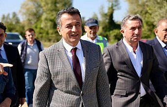 Büyükşehir Belediye Başkanı Doğan, Terme'de bulvar yolu çalışmalarını inceledi