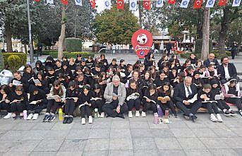 Çorum'da 150 öğrenci kitap okuma etkinliği gerçekleştirdi