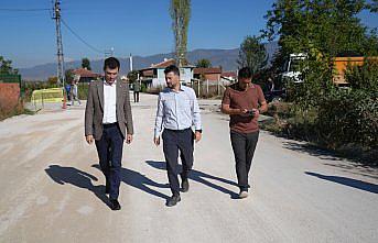 Erbaa Belediyesi eski Tokat yolunda asfalt çalışmalarına başladı