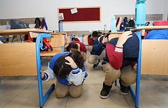 Karabük’te okullarda afet tatbikatı yapıldı