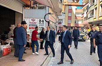 Kaymakam Beyazıt ve Belediye Başkanı Karaca'dan halk pazarına ziyaret