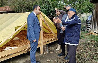 Kaymakam Doğancı'dan ceviz üreticisine ziyaret