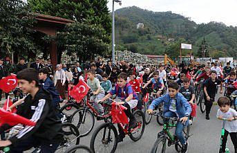 Of'ta 3. geleneksel Bisiklet Şöleni yapıldı