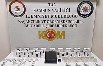Samsun'da gümrük kaçağı 25 cep telefonu ele geçirildi