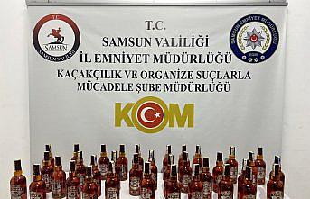 Samsun'da kaçak içki operasyonunda 1 şüpheli yakalandı