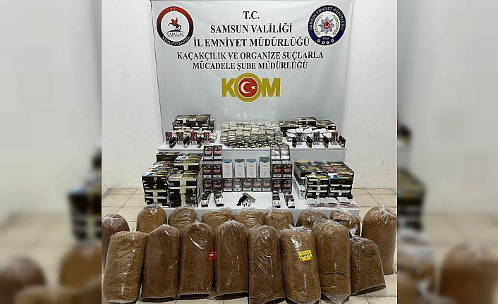 Samsun'da kaçakçılık operasyonunda 18 zanlı yakalandı
