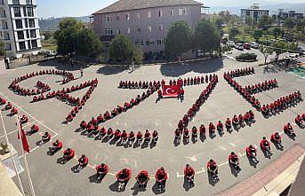 Samsun'da lise öğrencilerinden Gazze'ye koreografili destek