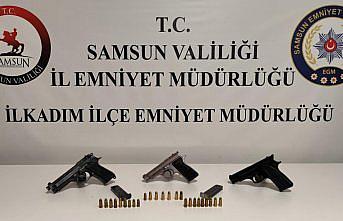 Samsun'da ruhsatsız silah operasyonunda 3 zanlı yakalandı