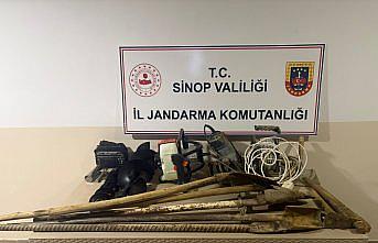 Sinop'ta kaçak kazı operasyonunda 8 şüpheli yakalandı