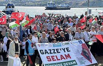 Sinop'ta “Özgür Filistin'in Yanındayız“ yürüyüşü düzenlendi