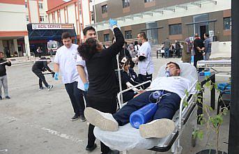 Taşova Devlet Hastanesi'nde deprem ve yangın tatbikatı yapıldı