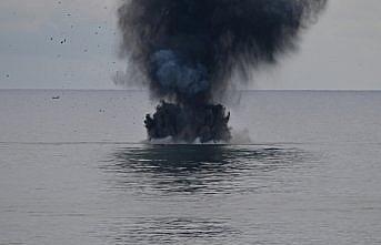 Trabzon'da balıkçılar tarafından bulunan insansız deniz aracı kontrollü şekilde etkisiz hale getirildi