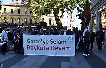 Trabzon'da Filistin'e destek yürüyüşü düzenlendi