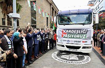 Trabzon'dan Gazze'ye 250 ton insani yardım malzemesi gönderildi