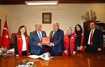 Türk Kızılay Taşköprü Temsilciliğinden Belediye Başkanı Arslan'a ziyaret