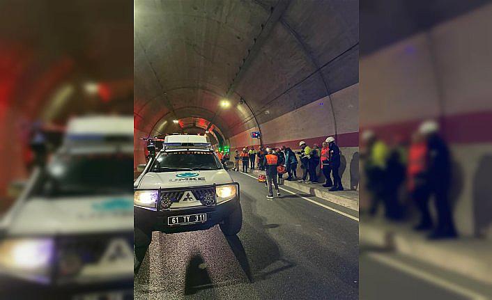 Yeni Zigana Tüneli'nde  yangın tatbikatı gerçekleştirildi