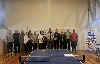 Amasya’da masa tenisi turnuvası yapıldı