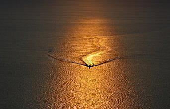 Antalya'da gün batımı güzel görüntü oluşturdu