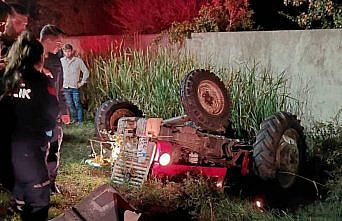 Bafra'da traktörün altında kalan sürücü yaralandı