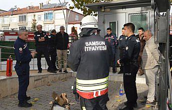 Havza’da emniyet personeline yangına ilk müdahale eğitimi verildi
