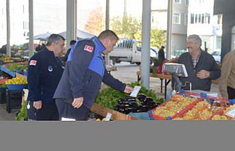 Havza'da fiyat etiketleri kontrol edildi