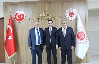 HSK ve Yargıtay üyeleri Merzifon Adliyesi’ni ziyaret etti