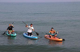 Karadeniz'de kürek sörfü yaygınlaşıyor