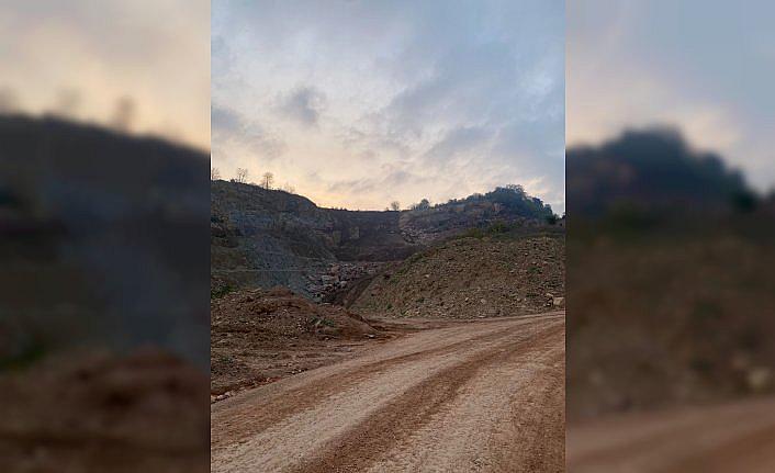 Ordu'da taş ocağı şantiyesinde göçük