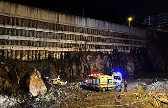 Rize'de bariyere çarpıp boşluğa düşen kamyonetin sürücüsü öldü