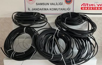 Samsun'da ikinci kez kablo hırsızlığı yaparken yakalanan şüpheli tutuklandı