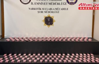 Samsun'da uyuşturucu operasyonunda 6 bin 170 sentetik ecza ele geçirildi