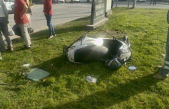 Samsun'da ciple çarpışan motosikletteki çift ağır yaralandı