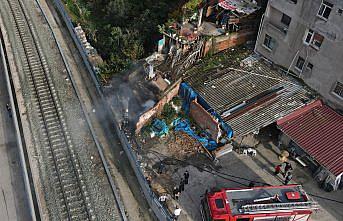 Samsun'da depoda çıkan yangın söndürüldü