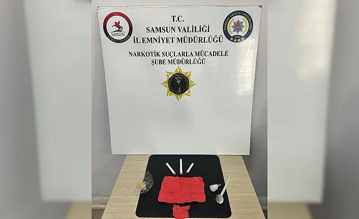 Bafra'da uyuşturucu operasyonunda 2 kişi yakalandı