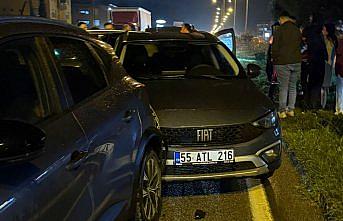 Samsun'da zincirleme trafik kazasında 4 kişi yaralandı