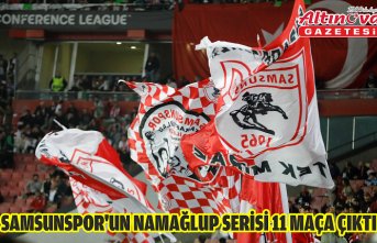 Samsunspor'un namağlup serisi 11 maça çıktı