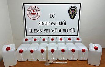Sinop'ta 80 litre etil alkol ele geçirildi