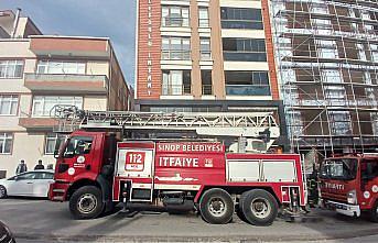Sinop'ta apartman dairesinde çıkan yangın söndürüldü