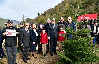 Trabzon'da şehitler anısına fidan dikildi