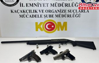 Alaçam'da ruhsatsız silah operasyonunda 1 kişi yakalandı