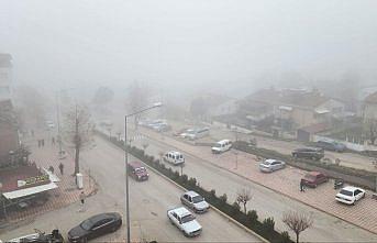 Amasya'da sis etkili oluyor