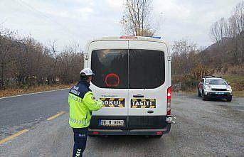 Artvin’de servis araçları denetlendi