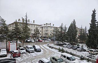 Çorum'da kar yağışı etkili oldu