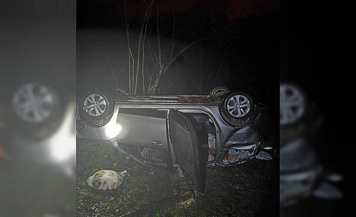 Giresun'da otomobilin uçuruma yuvarlanması sonucu 4 kişi yaralandı