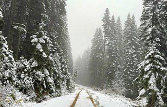 Karabük'ün yüksek kesimleri beyaza büründü