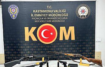 Kastamonu'da ruhsatsız silah operasyonunda 8 zanlı yakalandı